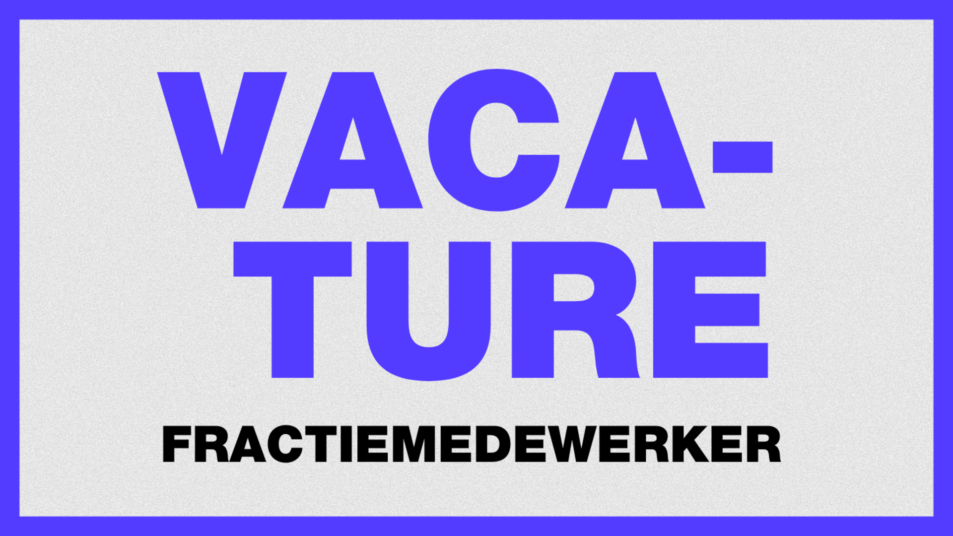 Vacature 