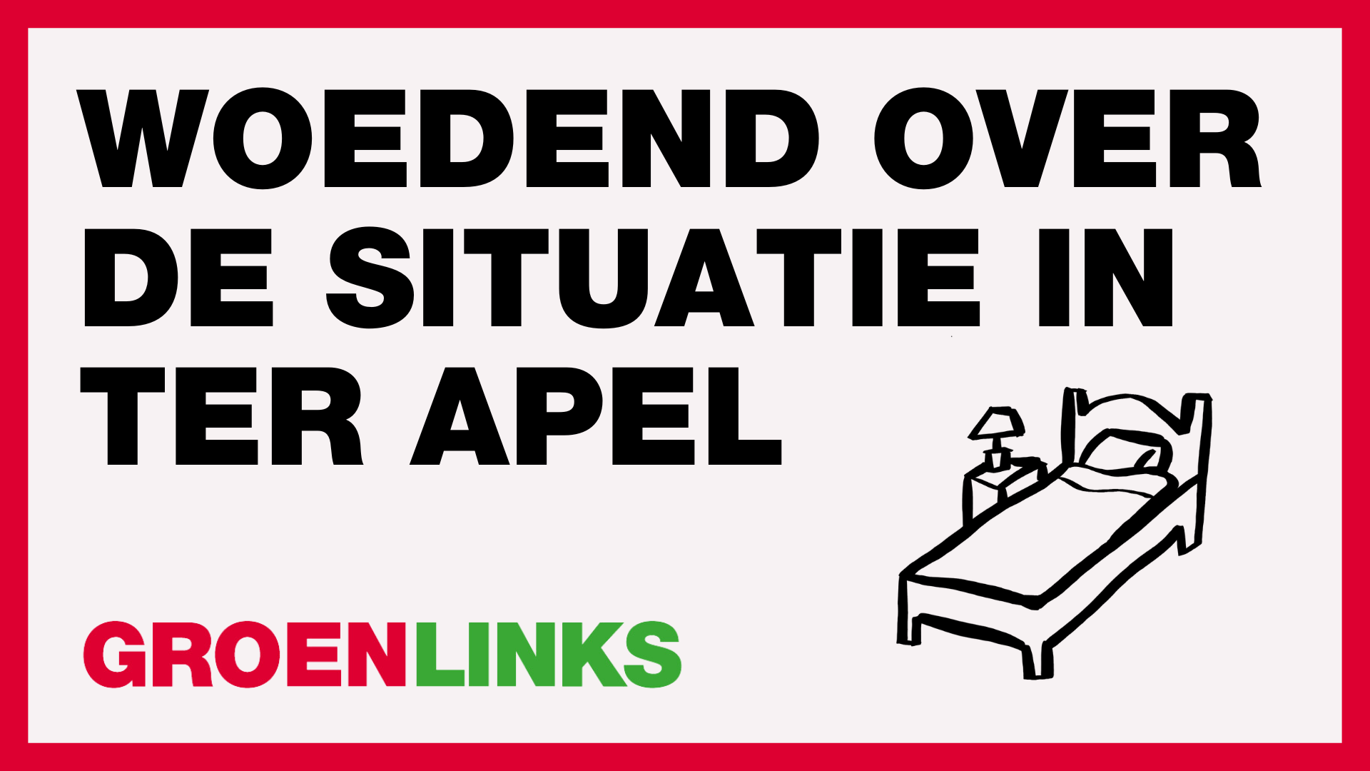 Woedend over de situatie in Ter Apel